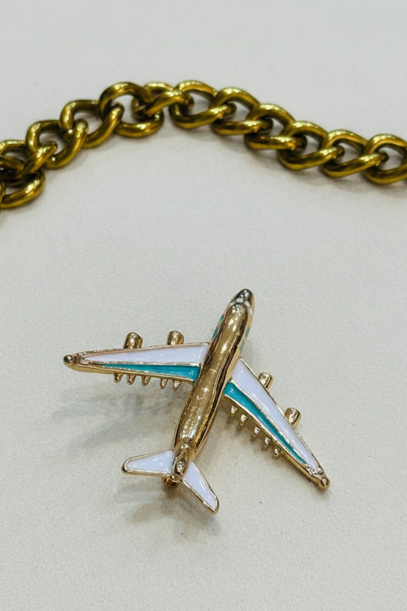 Airplane Brooch