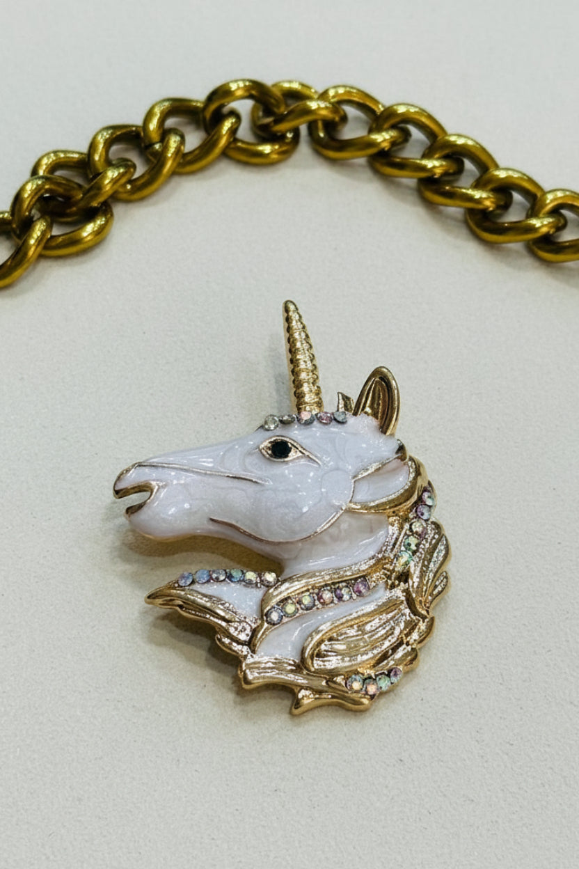 Unicorn brooch