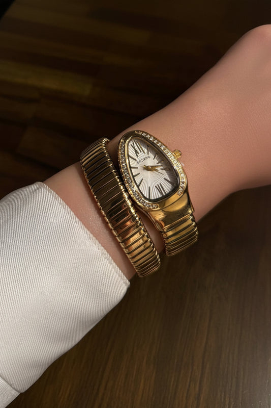Serpenti Gold Watch