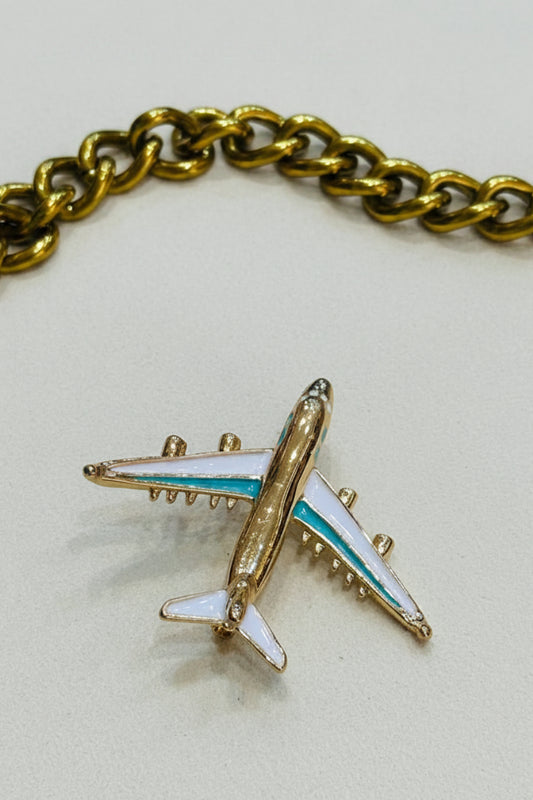 Airplane Brooch