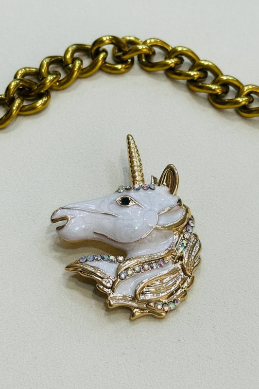 Unicorn brooch